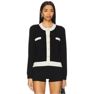 27 Miles Malibu Corrine Cardigan in Black Mediun NWT